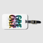 Game over graffiti joystick gamer bagagelabel (Voorkant (horizontaal))