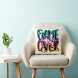 Game over graffiti joystick gamer kussen