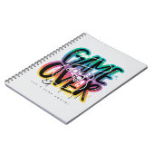 Game over graffiti joystick gamer notitieboek (Linkerzijde)
