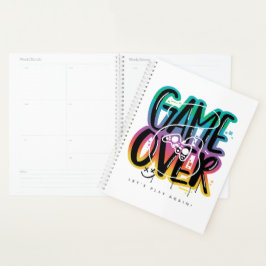 Game over graffiti joystick gamer planner