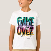 Game over graffiti joystick gamer t-shirt (Voorkant)