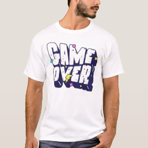 Game Over Grafische T-Shirt – Retro Gamer T-shirt