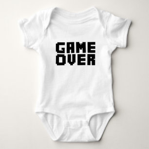Game Over grappig baby shirt