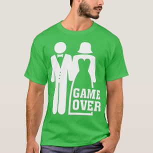Game Over Grappige Bruidegom Bruid geweldige vrijg T-shirt