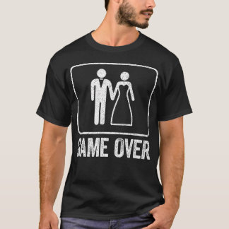 Game Over Grappige Trouw Mannen Ongehuwd T-shirt