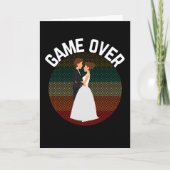 Game over Groom om grappige bruiloft te zijn Kaart (Voorkant)