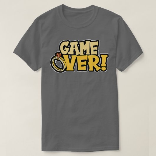 Game over Groom T-shirt (Design voorkant)