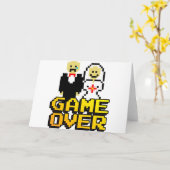 Game over het huwelijk (8-bits) kaart (Gele Bloem)