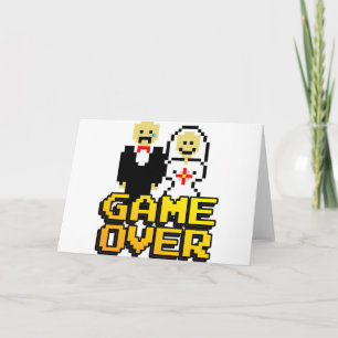 Game over het huwelijk (8-bits) kaart