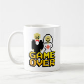 Game over het huwelijk (8-bits) koffiemok (Links)