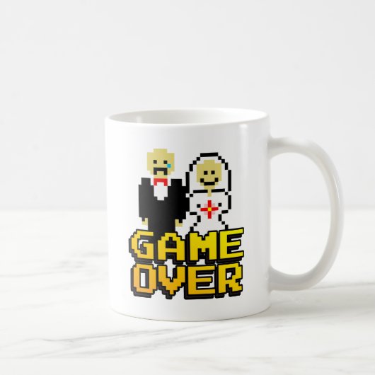 Game over het huwelijk (8-bits) koffiemok (Rechts)