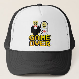 Game over het huwelijk (8-bits) trucker pet
