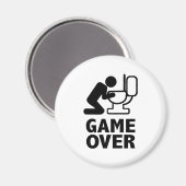 Game over het toilet magneet (Voorkant / Achterkant)