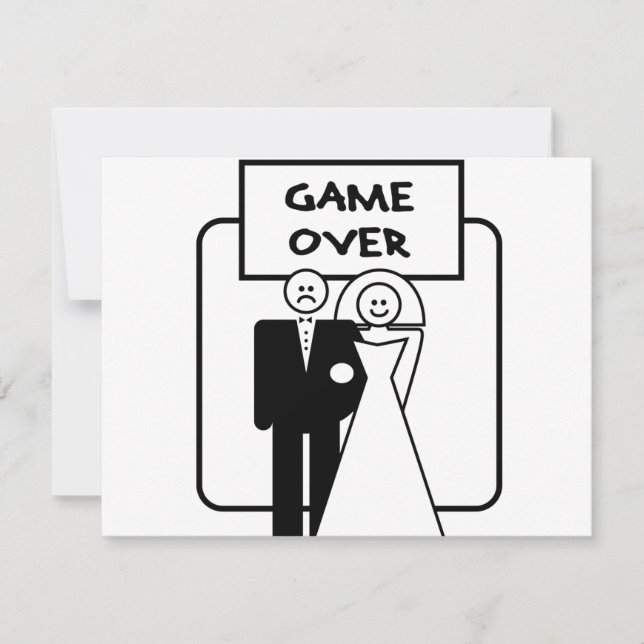 'Game Over' huwelijk (Voorkant)