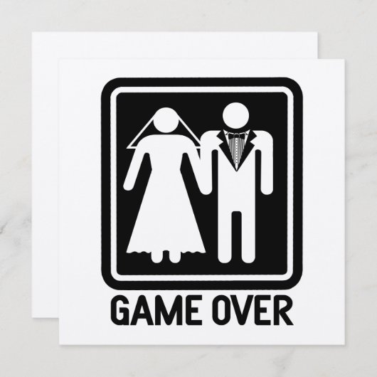 Game Over Huwelijk (Voorkant / Achterkant)