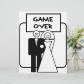 'Game Over' huwelijk (Staand voorkant)