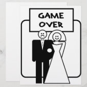 'Game Over' huwelijk (Voorkant / Achterkant)