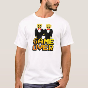 "Game Over" huwelijk (Gay, 8-bits) T-shirt