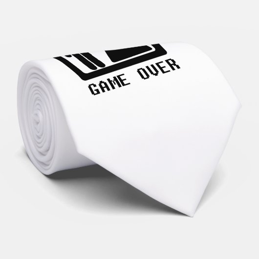 Game Over (huwelijk) Stropdas (Opgerold)