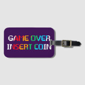 Game Over Insert Coin Bagagelabel (Voorkant (horizontaal))