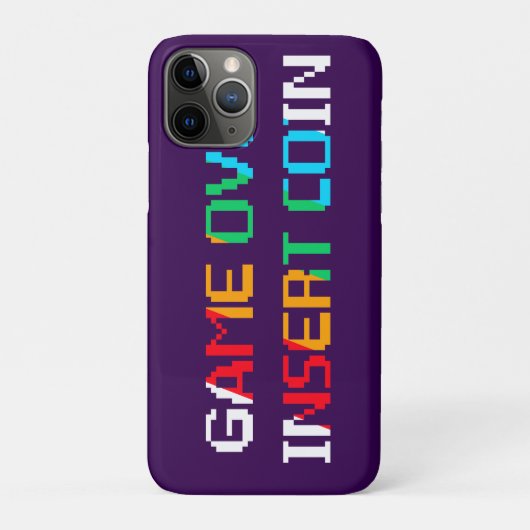 Game Over Insert Coin Case-Mate iPhone Case (Achterkant)