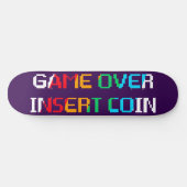 Game Over Insert Coin Persoonlijk Skateboard (Horizontaal)