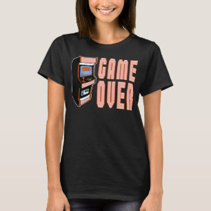 Game over insert munt voor retro gamers en video p t-shirt