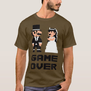 Game Over Jongensavond, Bruid Bruidegom Strips T-shirt