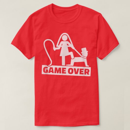 Game Over Jongensavond FunnyBride Bruidegom637 T-shirt (Design voorkant)