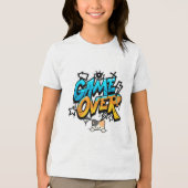 Game over & kattenliefhebbers ontwerp T-shirt  (Voorkant)
