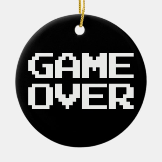 Game over keramisch ornament (Voorkant)