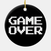 Game over keramisch ornament (Achterkant)