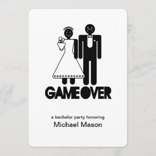 Game Over - Laatste dag als vrijgezel vrijgezellen Kaart
