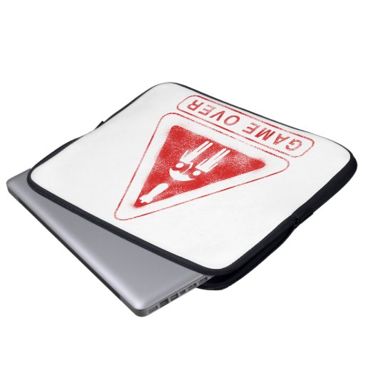 Game over laptop sleeve (Voorkant onderkant)