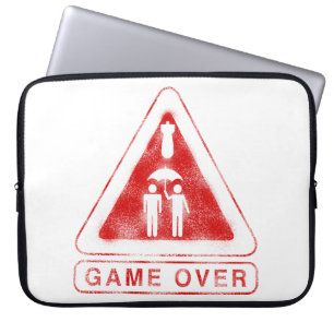 Game over laptop sleeve