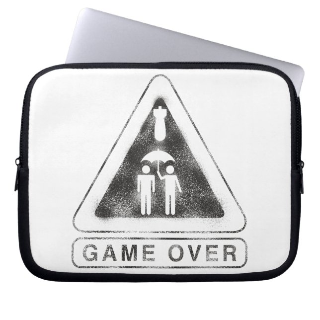 Game over laptop sleeve (Voorkant)