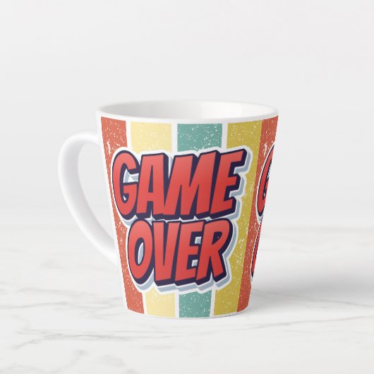 Game over. latte mok (Linkerhoek)