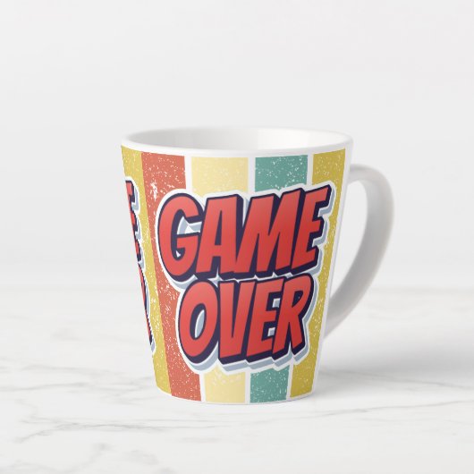 Game over. latte mok (Rechterhoek)