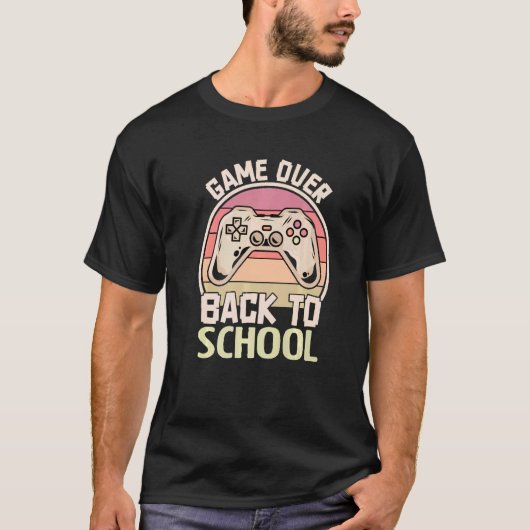 Game over leerling-leerlingencontroller terug naar t-shirt (Voorkant)