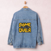 Game Over, Level Up: Gepixelde Retro Game Wereld Denim Jacket (Hangar)