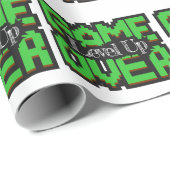 Game Over, Level Up: Gepixelde Retro Gamewereld Cadeaupapier (Rol Hoek)