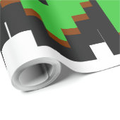 Game Over, Level Up: Gepixelde Retro Gamewereld Cadeaupapier (Rol Hoek)