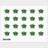 Game Over, Level Up: Gepixelde Retro Gamewereld Ster Sticker (Vel)