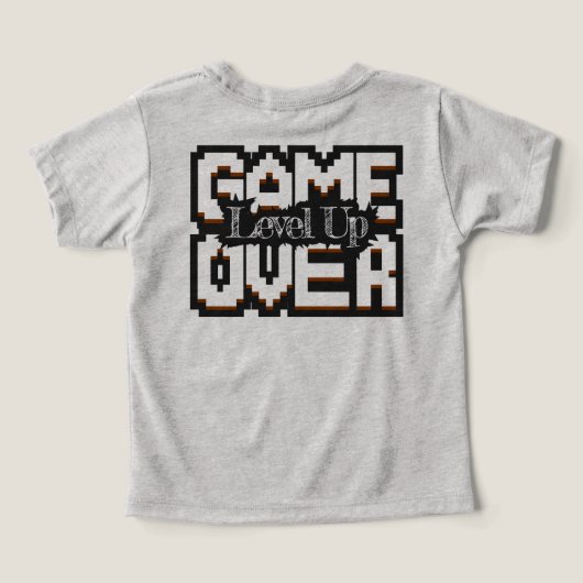 Game Over, Level Up: Pixelated Retro Game World (Design achterkant)