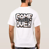 Game Over, Level Up: Pixelated Retro Game World T-shirt (Achterkant)