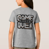 Game Over, Level Up: Pixelated Retro Game World Tri-Blend Shirt (Achterkant)