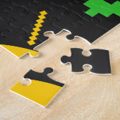 Game Over, Level Up: Retro Pixel Block Adventure Legpuzzel (Zijkant)