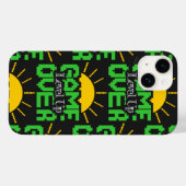 Game Over, Level Up: Retro Pixel Blok Avontuur Case-Mate iPhone Case (Achterkant (horizontaal))