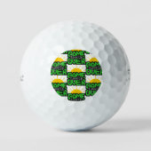 Game Over, Level Up: Retro Pixel Blok Avontuur Golfballen (Voorkant)