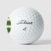 Game Over, Level Up: Retro Pixel Blok Avontuur Golfballen (Logo)